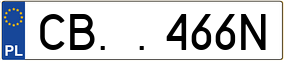 Truck License Plate